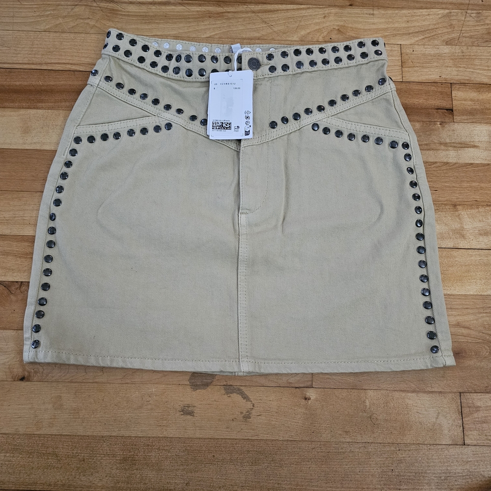 Studded Tan Skirt